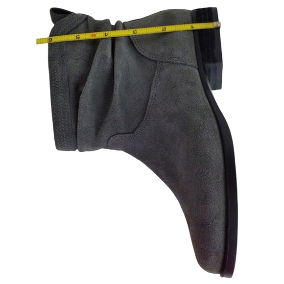 New koolaburra ugg lorelei suede ankle bootie stone gray zip up western cowgirl - Picture 14 of 15